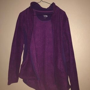 Purple athletic jacket